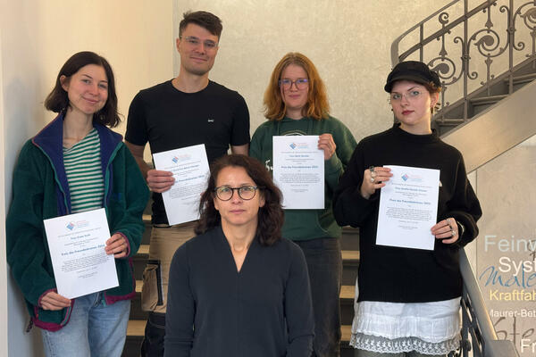 Preisträger mit Frau Schams