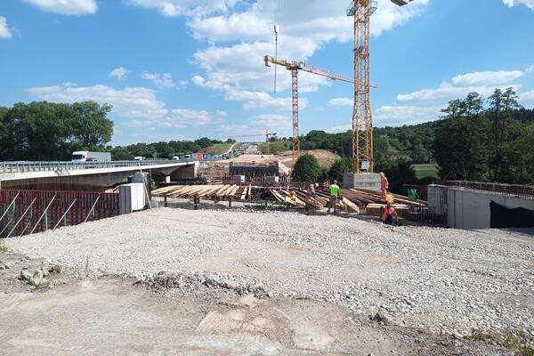 Exkursion der Tiefbauer zur Baustelle „Enztalquerung“ 